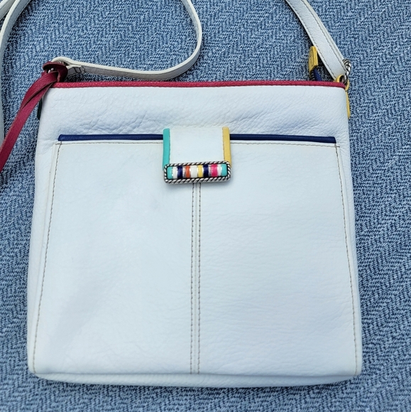 Brighton Cabana Leather Crossbody Bag With Hidden Wallet - Picture 2 of 13